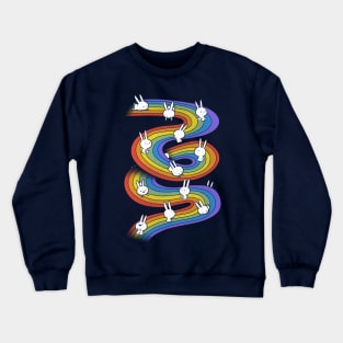 Rainbow Slide Crewneck Sweatshirt